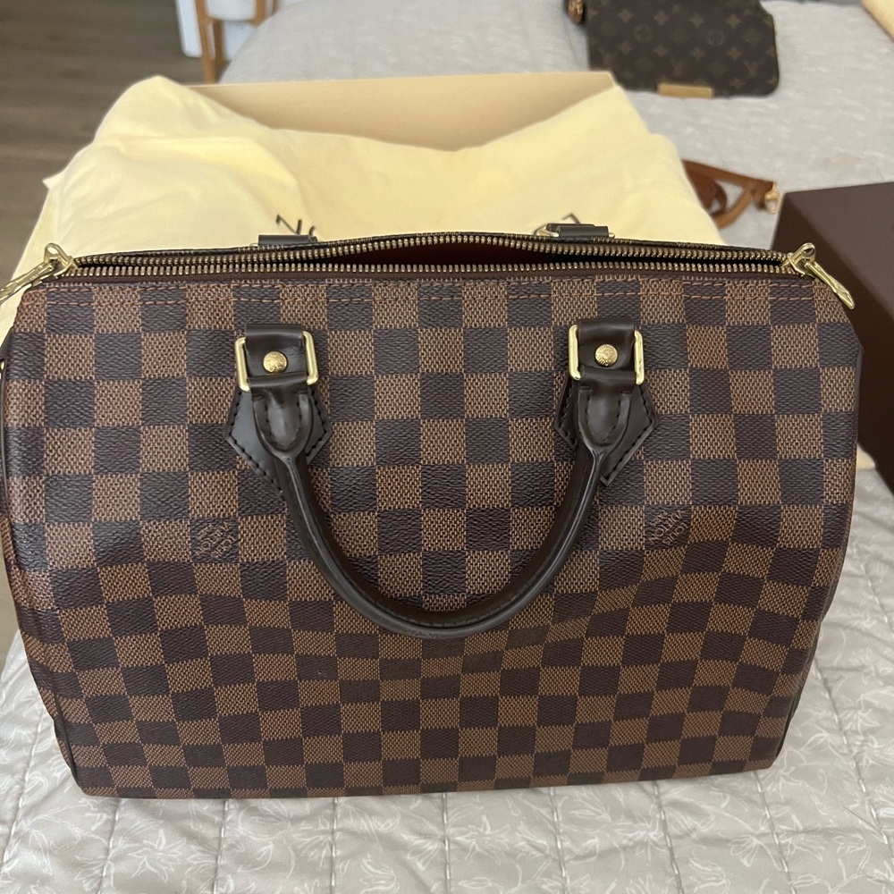 Louis Vuitton Damier Ebene Speedy Bandoulier 30 Bag